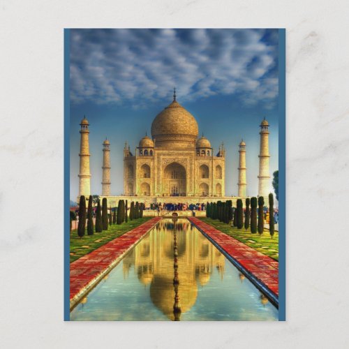 Taj Mahal Photo Postcard