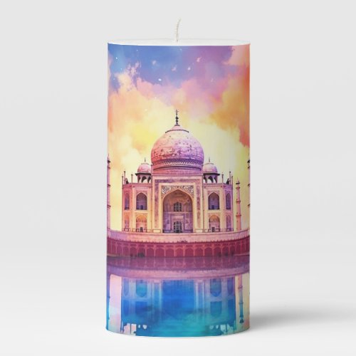 Taj Mahal Pillar Candle