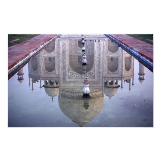 Taj Mahal reflection, Agra, Uttar Pradesh, Photo Print (Front)