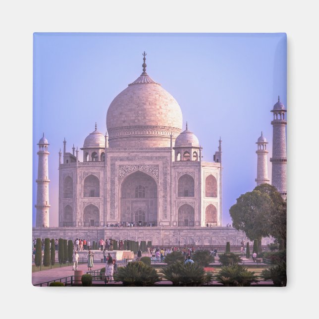 Taj Mahal Reflection Garden – Iconic Landmark Magnet (Front)