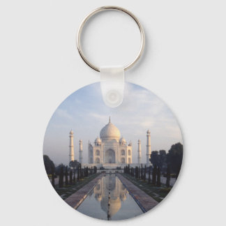 Taj Mahal Reflection in Agra, Uttar Pradesh, India Keychain