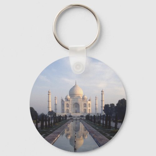 Taj Mahal Reflection in Agra Uttar Pradesh India Keychain