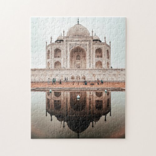 Taj Mahal Reflection India Architecture Jigsaw Puzzle