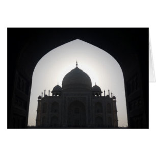 taj mahal silhouette cards