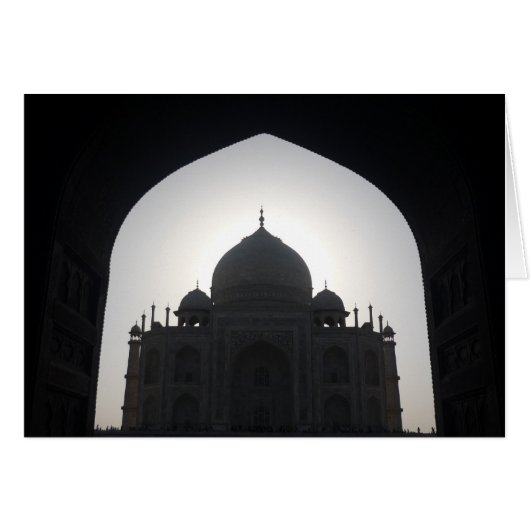 taj mahal silhouette cards (Front Horizontal)