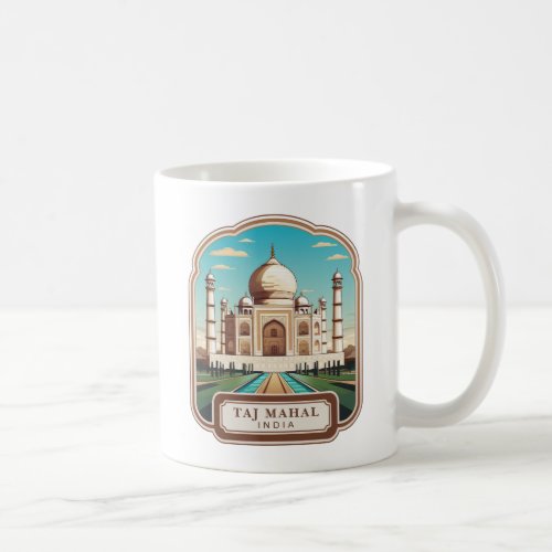 Taj Mahal Souvenir Vintage India Coffee Mug