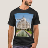 Taj Mahal Vintage India Souvenir T-Shirt Indian Flag