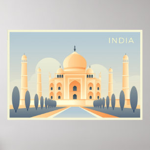 Taj Mahal travel Poster