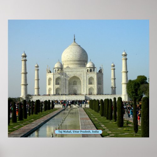 Taj Mahal Uttar Pradesh India Poster