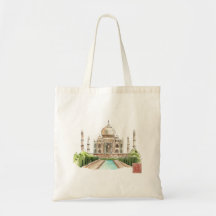 Taj Mahal Watercolor Art Print Iconic Indian Decor