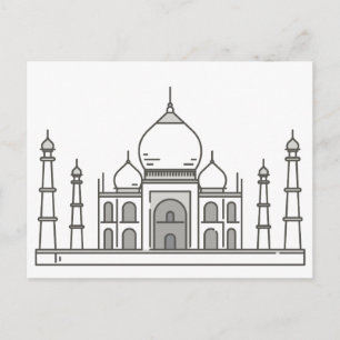 Taj Mahal World landmarks Postcard