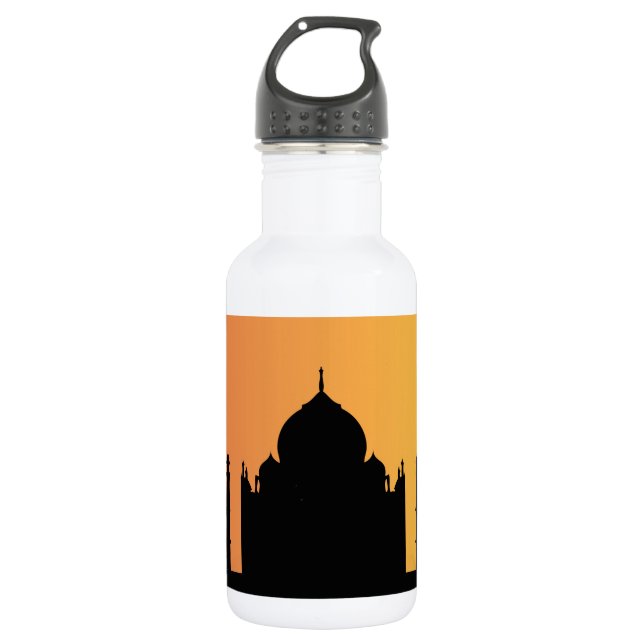 Taj Majal Stainless Steel Water Bottle (Front)