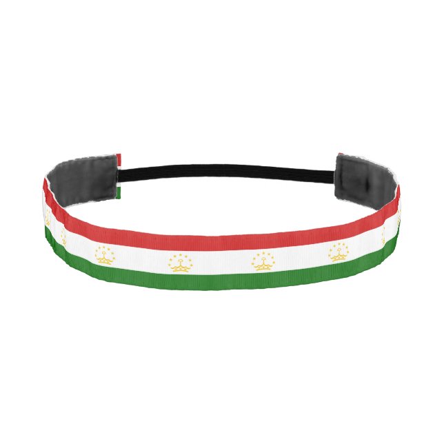 Tajikistan Flag Athletic Headband (Front)