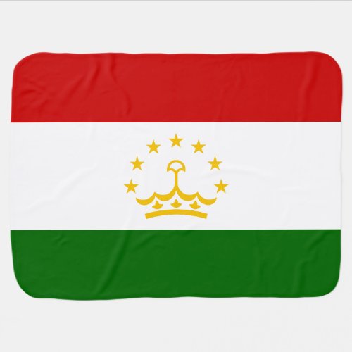 Tajikistan Flag Baby Blanket
