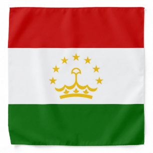 Tajikistan flag bandana