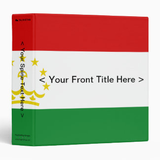 Tajikistan Flag Binder