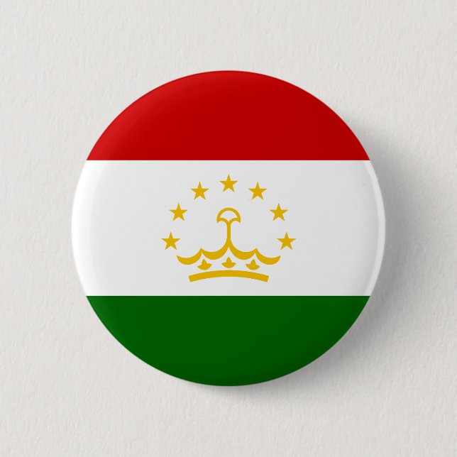 Tajikistan Flag Button (Front)