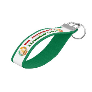 Tajikistan Flag Charming Patriotic Wrist Keychain