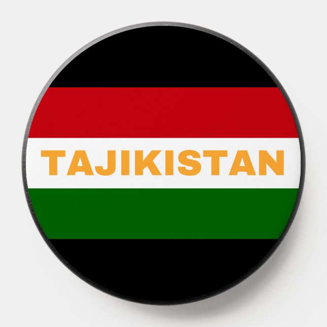 Tajikistan Flag Colors PopSocket (Popsocket)