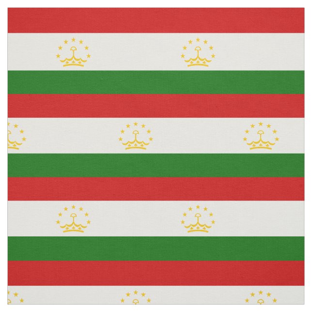 Tajikistan Flag Fabric (Swatch)