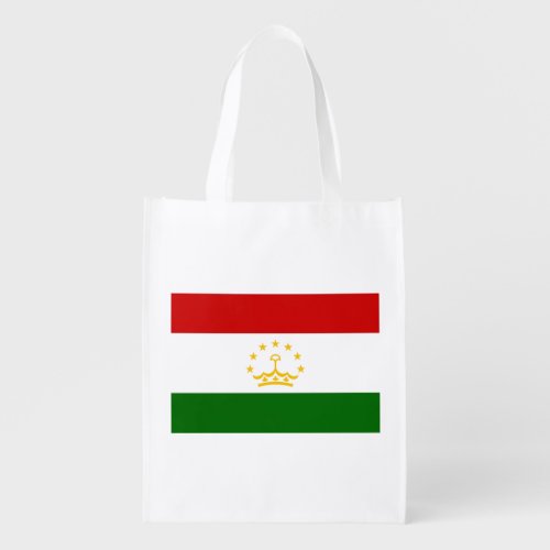 Tajikistan Flag Grocery Bag
