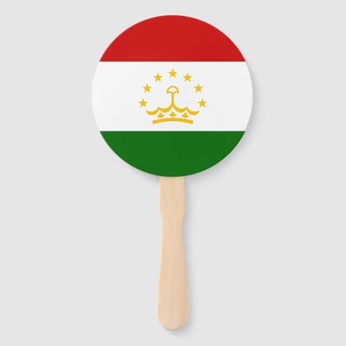 Tajikistan Flag Hand Fan