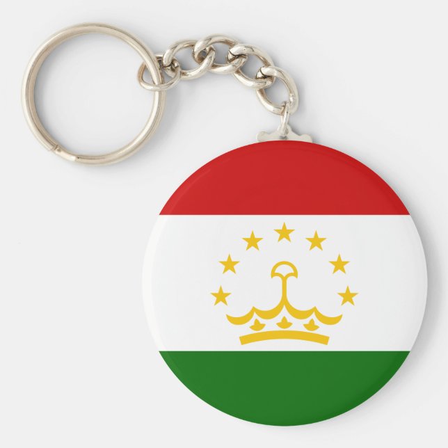 Tajikistan Flag Keychain (Front)