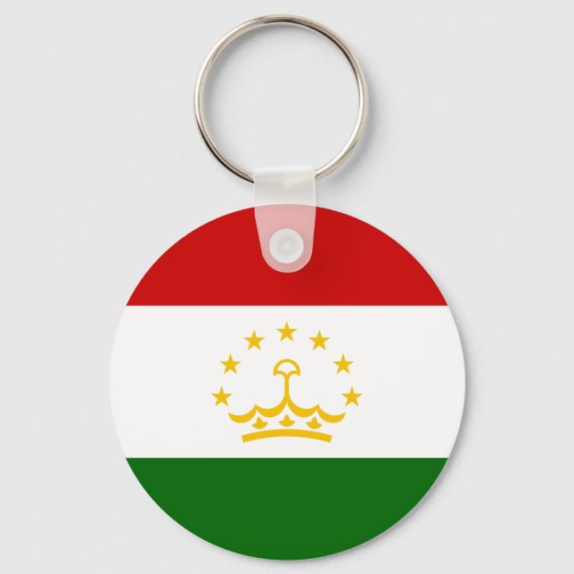 Tajikistan Flag Keychain (Front)