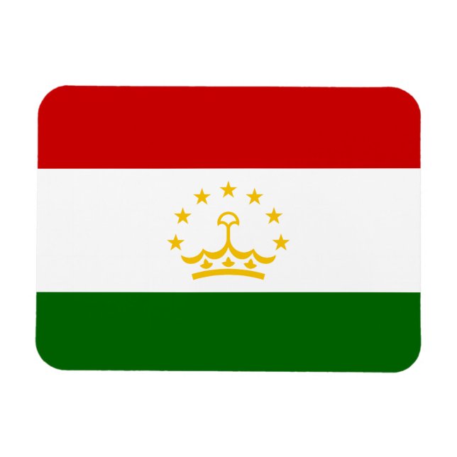 Tajikistan Flag Magnet (Horizontal)
