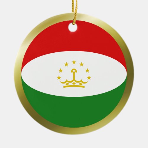 Tajikistan Flag Ornament