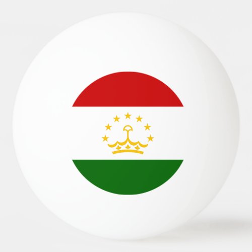 Tajikistan Flag Ping Pong Ball
