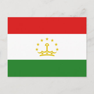 Tajikistan Flag Postcard