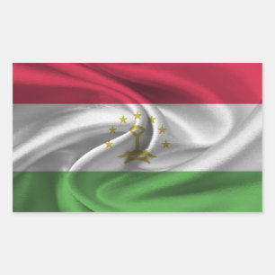 Tajikistan Flag Rectangular Sticker