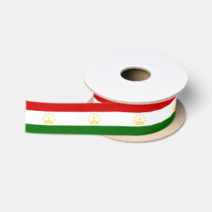 Tajikistan Flag Satin Ribbon