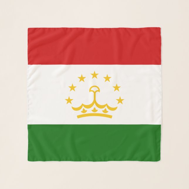 Tajikistan Flag Scarf (Front)