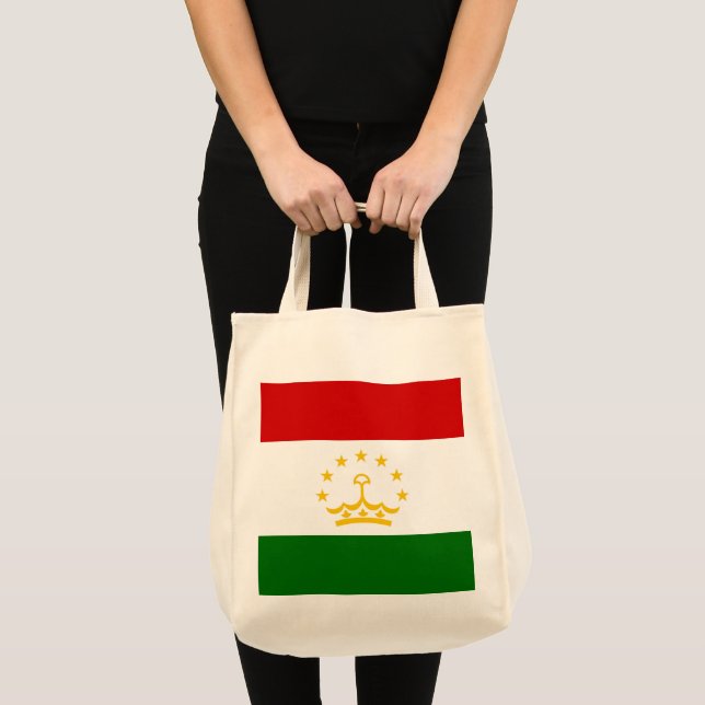 Tajikistan flag tote bag (Front (Product))