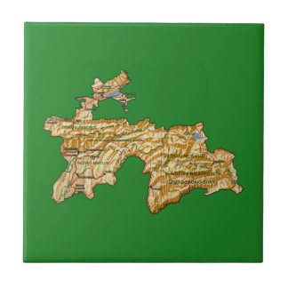 Tajikistan Map Tile