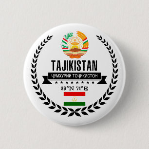Tajikistan Pinback Button