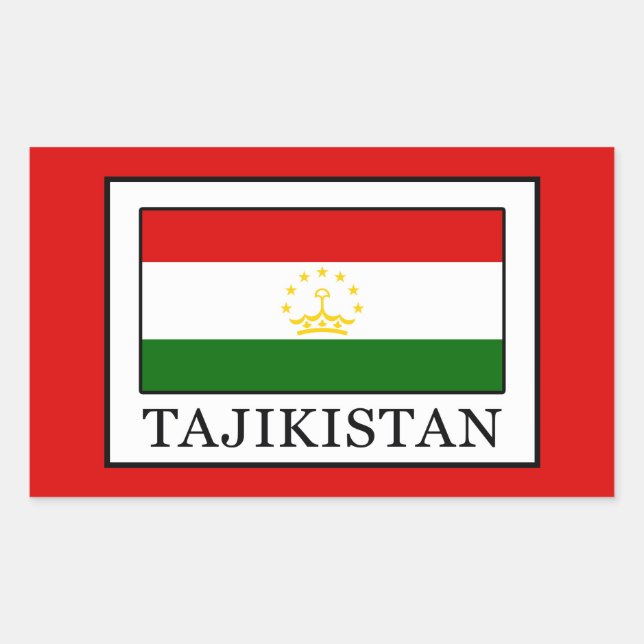 Tajikistan Rectangular Sticker (Front)