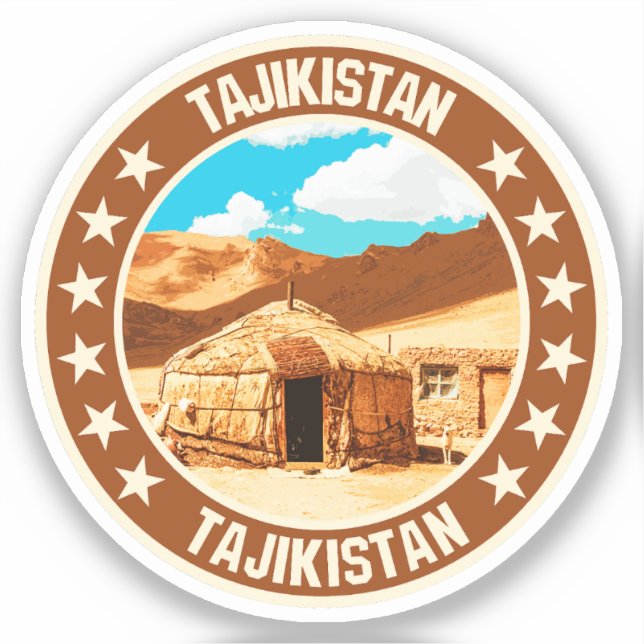 Tajikistan                                         sticker (Front)