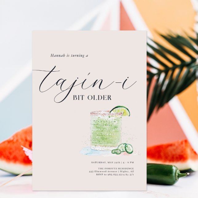 Tajín-i Bit Older Birthday Invitation (Creator Uploaded)