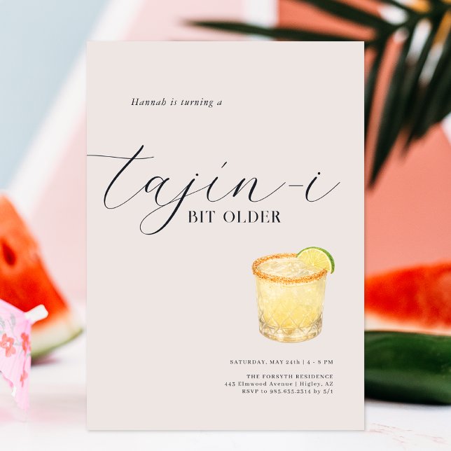 Tajín-i Bit Older Birthday Invitation (Creator Uploaded)
