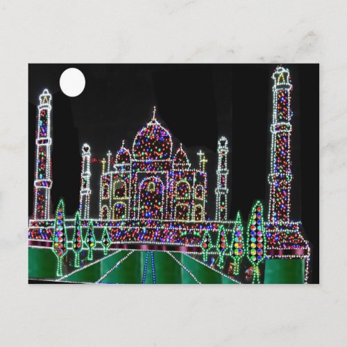 TAJMAHAL Palace Mughal Memorial Landmark Building Postcard