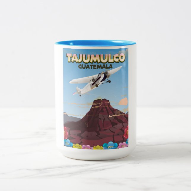 Tajumulco Guatemala Two-Tone Coffee Mug (Center)