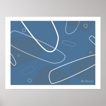 Taka - Retro-modern Abstract Poster by billoneil at Zazzle