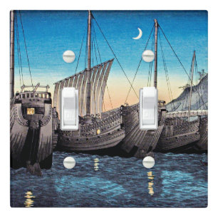 Takahashi - Junks in Inatori Bay, Izu Light Switch Cover