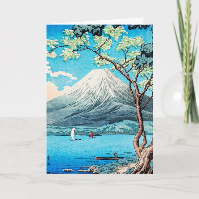 Takahashi - Mount Fuji from Lake Yamanaka Card (Front)