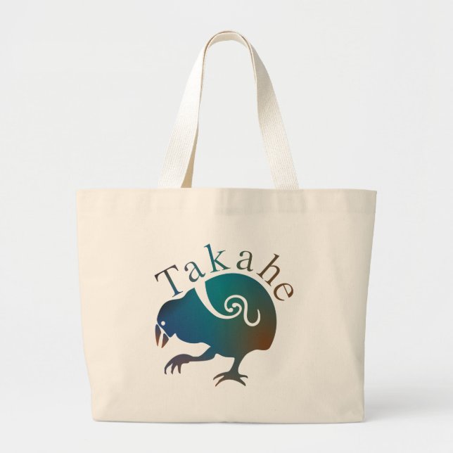 Takahe Flightless native New Zealand bird Large Tote Bag (Front)