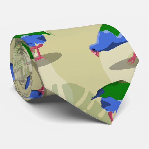 Takahe NEWE ZEALAND bird Neck Tie