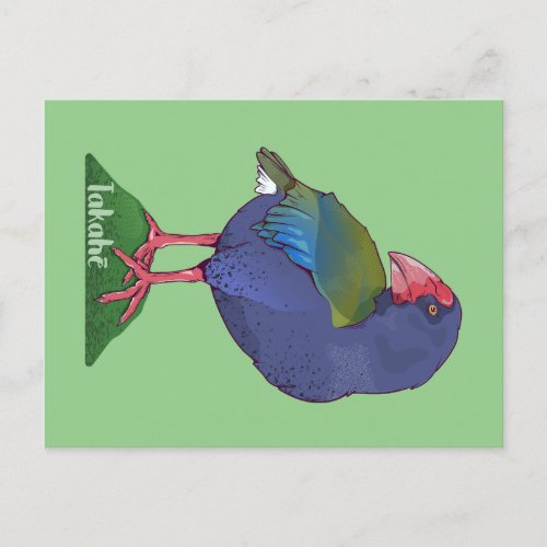 Takahe NZ bird Postcard
